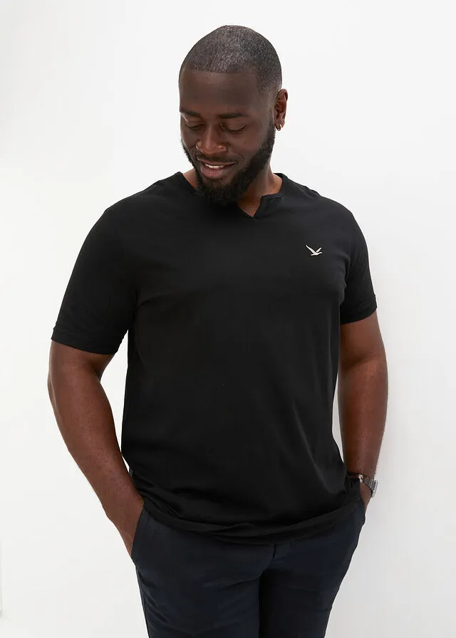 CAMISETA CON CORTE CóMODO (2 UNIDADES) BLANCONEGRO